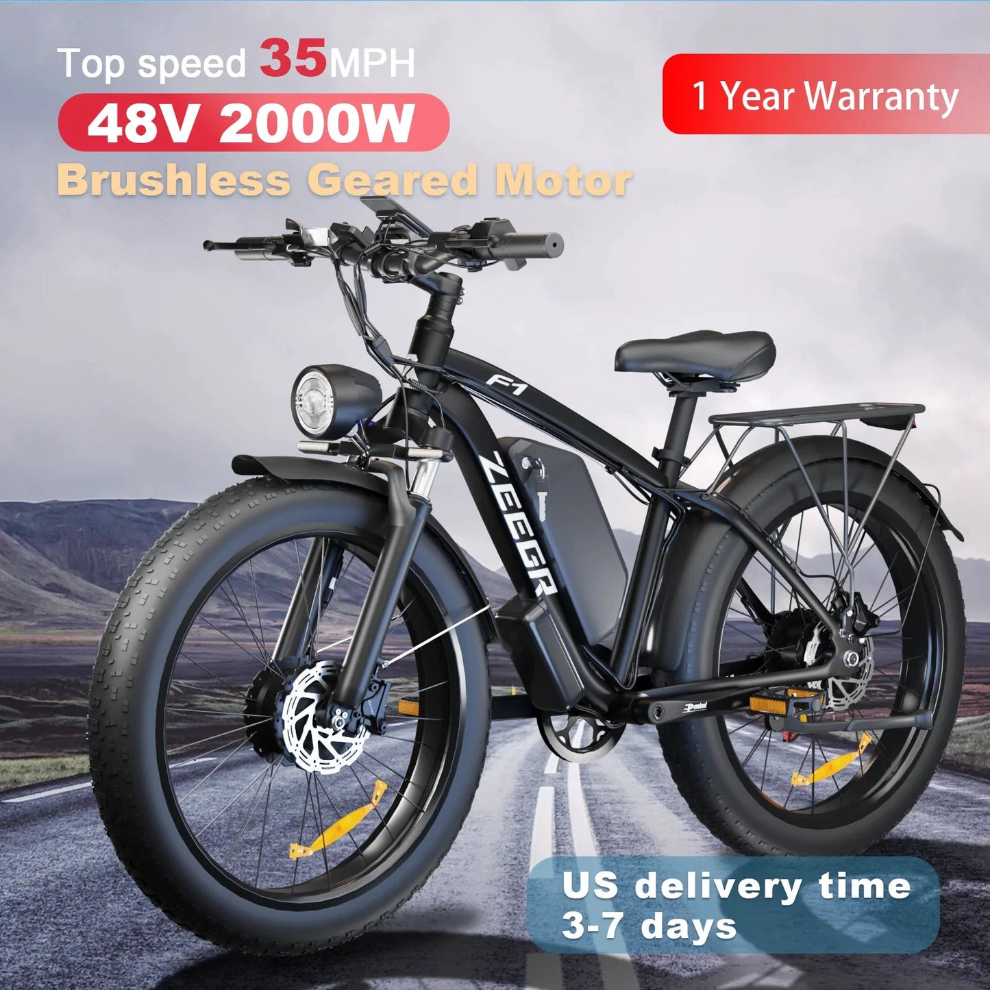 MOOBELO M1 2000W Dual Motor Ebike Fat Tires Full Suspension CE Certified by superior interior and more