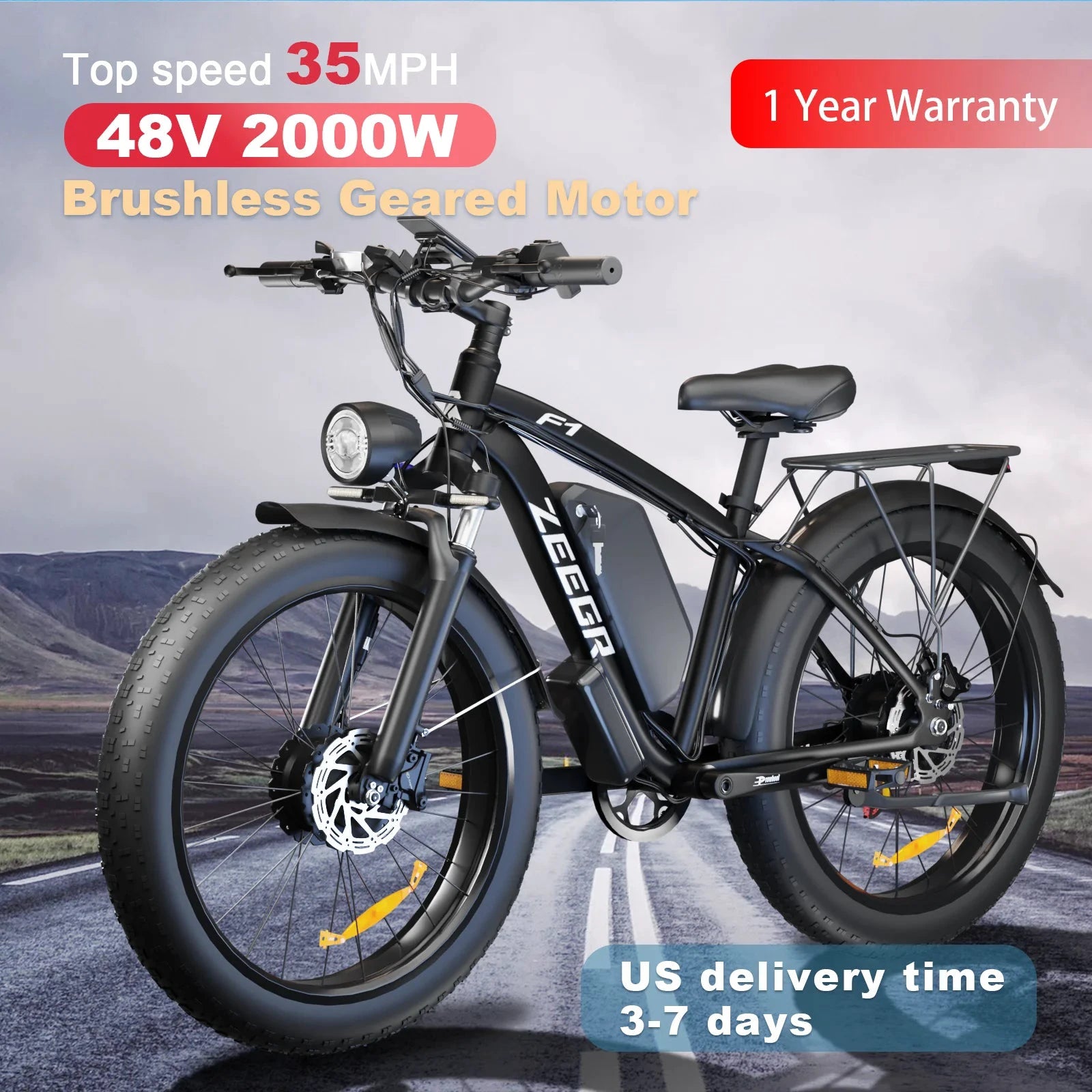 MOOBELO M1 2000W Dual Motor Ebike Fat Tires Full Suspension CE Certified by superior interior and more
