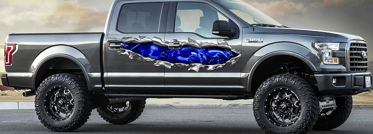 Dragon Vinyl Car Decal Set Full Color Side Graphics