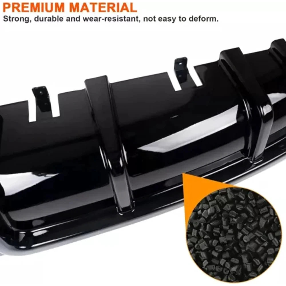 Civic 10th Gen Rear Bumper Diffuser Lip Kit With LED by superior interior and more