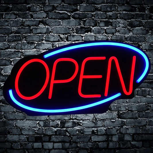 Open LED Neon Sign With Adjustable Brightness Dimmable