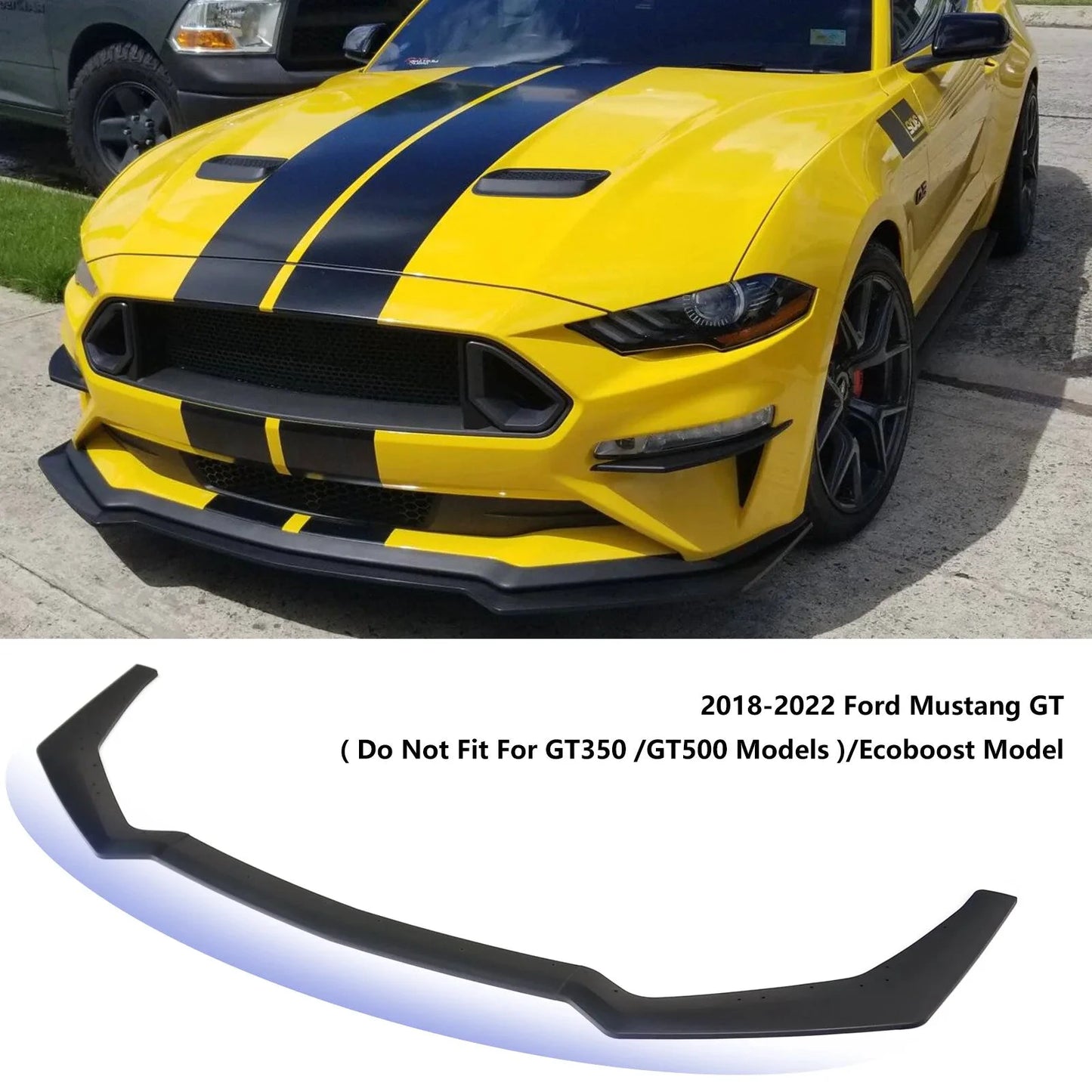Ford Mustang GT Shelby GT500 Front Bumper Splitter Spoiler Lip Kit by superior interior and more