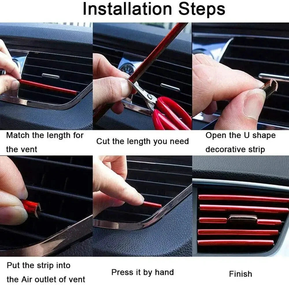 Car Air Vent Grille Decoration Trim Stickers U Style Outlet by superior interior and more
