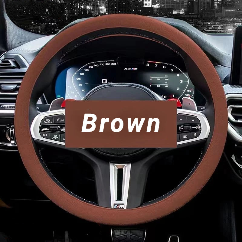 Anti-Slip Silicone Steering Wheel Cover Universal Fit