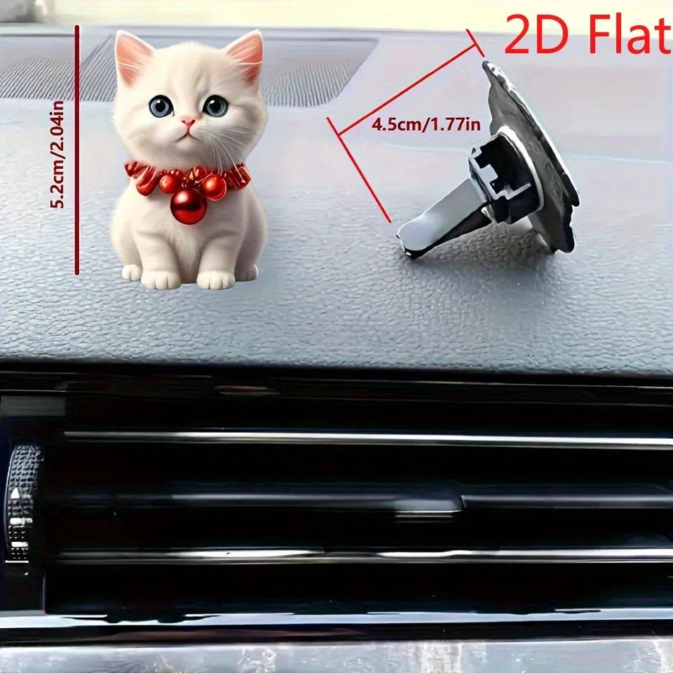 NONECN 2D Christmas Cat Car Air Fresheners With Bell Clips by superior interior and more