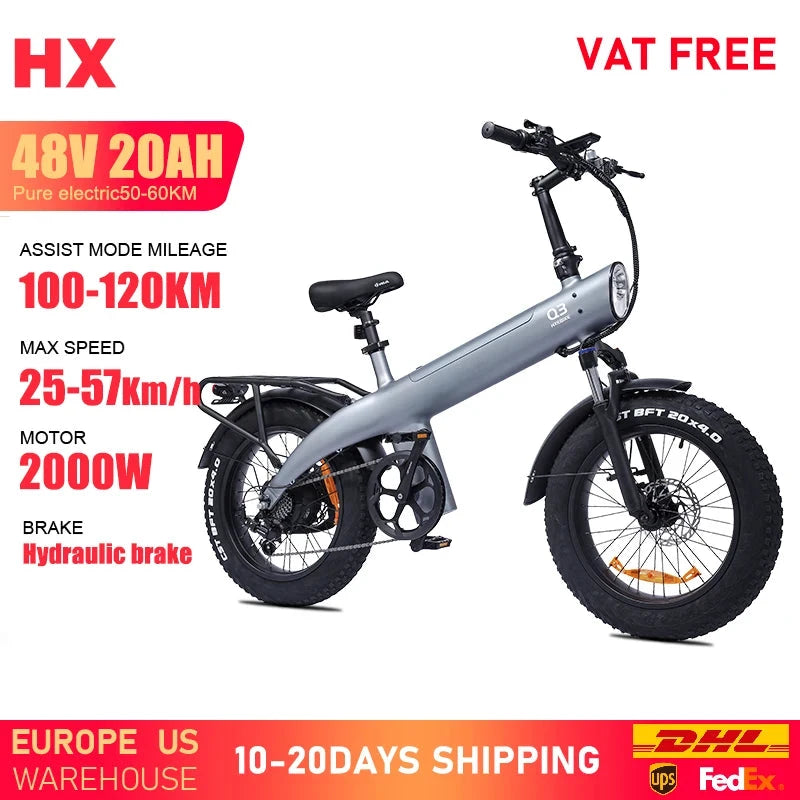 HX Q3 Electric Mountain Bike 2000W 48V 20Ah For Adults by superior interior and more