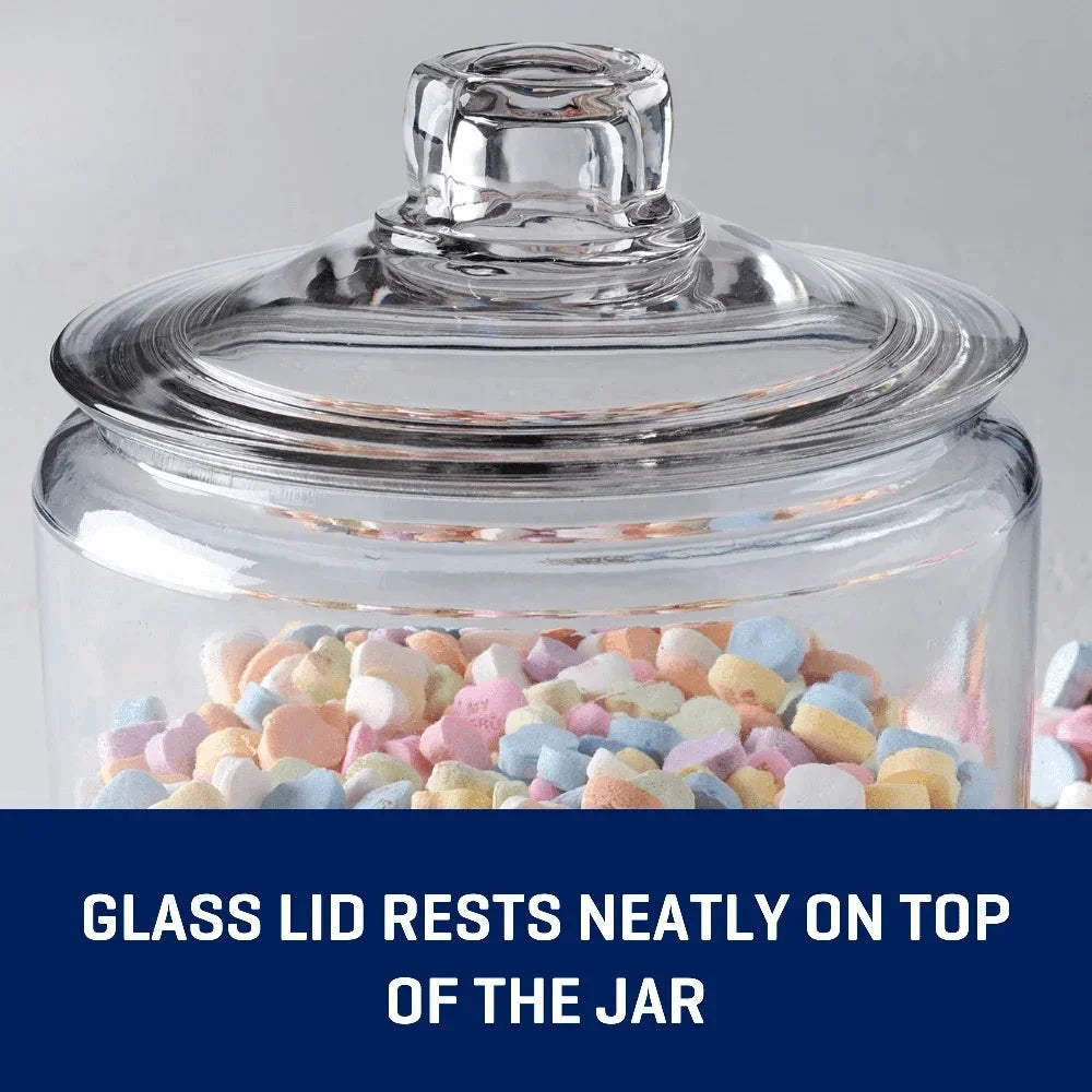 Heritage Hill Glass Storage Jar With Wide Mouth Lid by superior interior and more