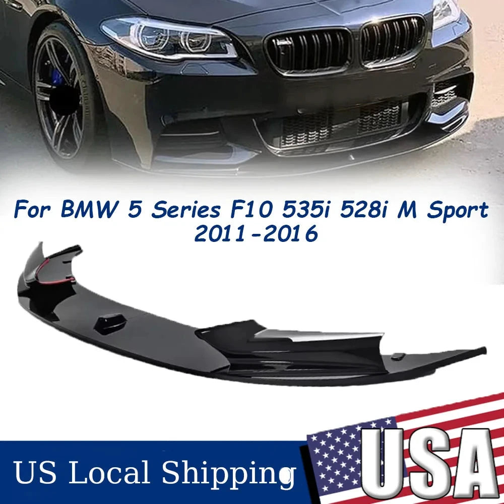 F10 5 Series M Sport Front Lip Spoiler Diffuser Upgrade by superior interior and more