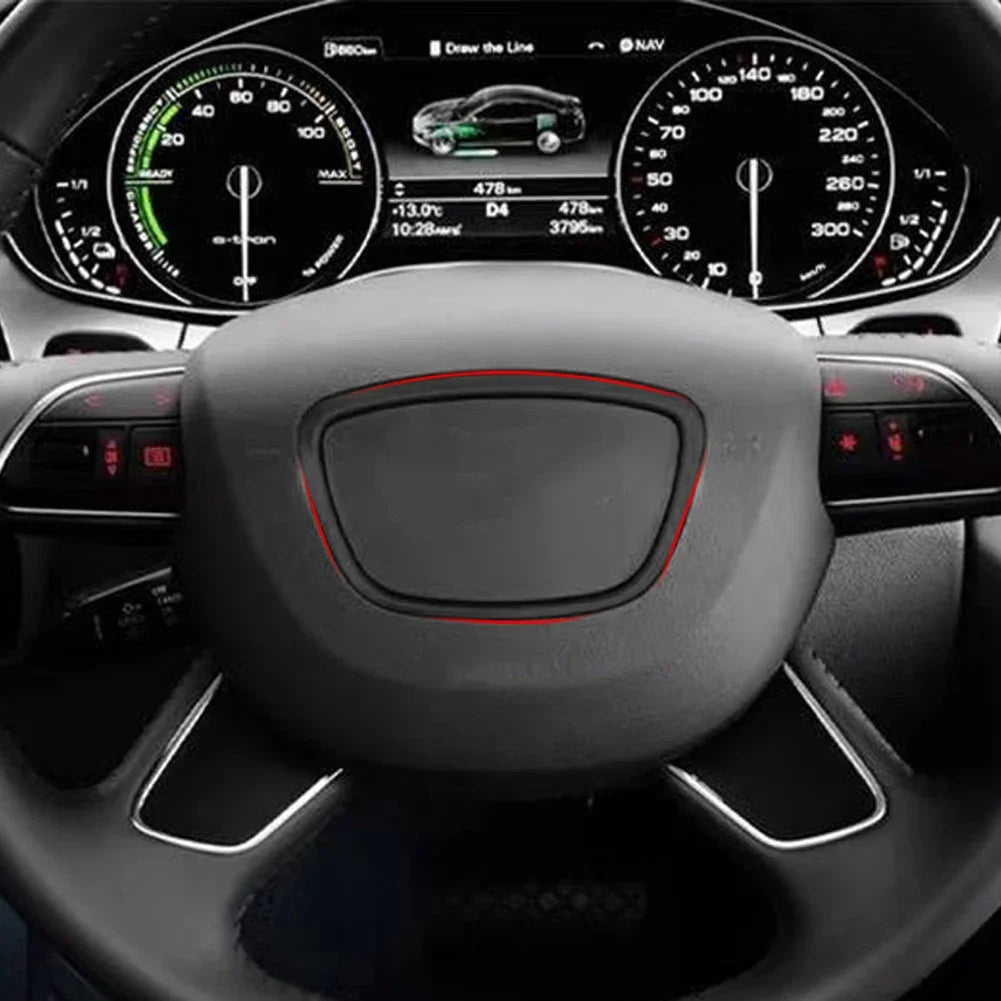 High-concerned Chemical Carbon Fiber Steering Wheel Trim Cover For Audi