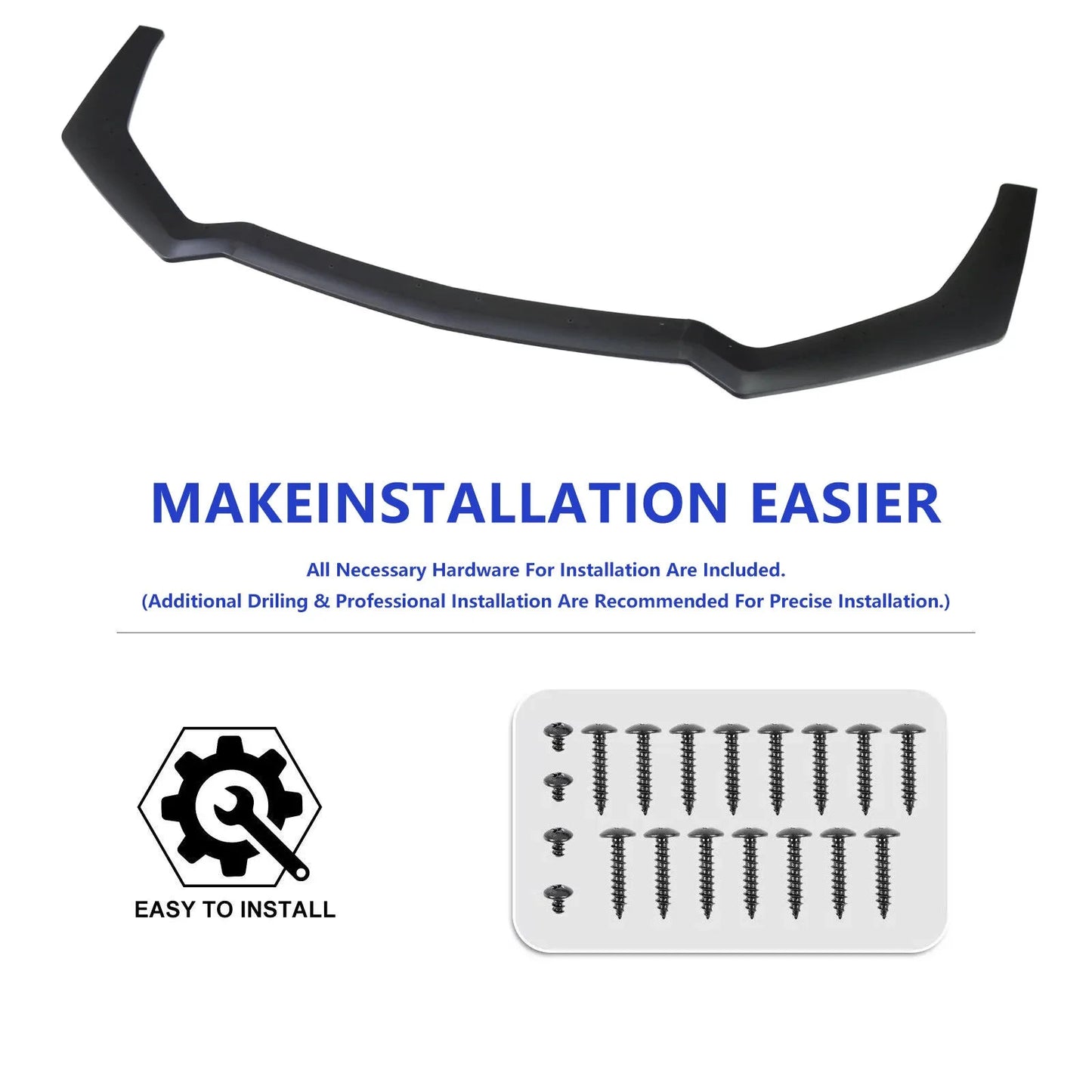 Ford Mustang GT Shelby GT500 Front Bumper Splitter Spoiler Lip Kit by superior interior and more