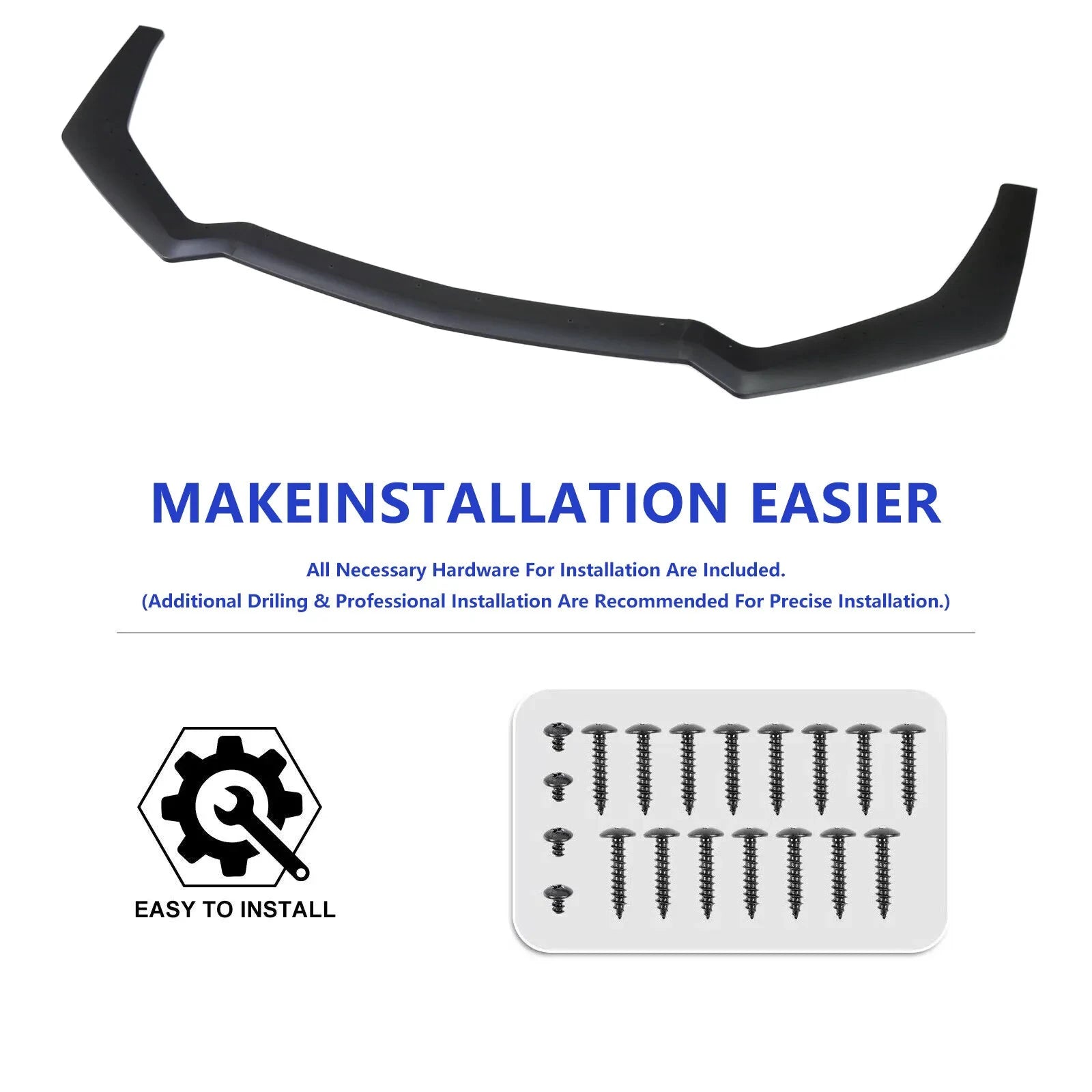 Ford Mustang GT Shelby GT500 Front Bumper Splitter Spoiler Lip Kit by superior interior and more