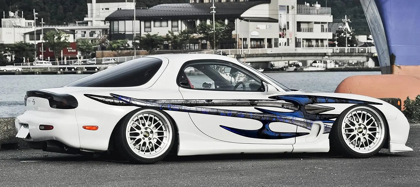 High-Con Concerned Chemical Tribal Car Side Wrap Vinyl Sticker