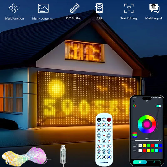 MIMIRGB 800-400LED Smart Curtain Lights With App Control RGB Dimmable