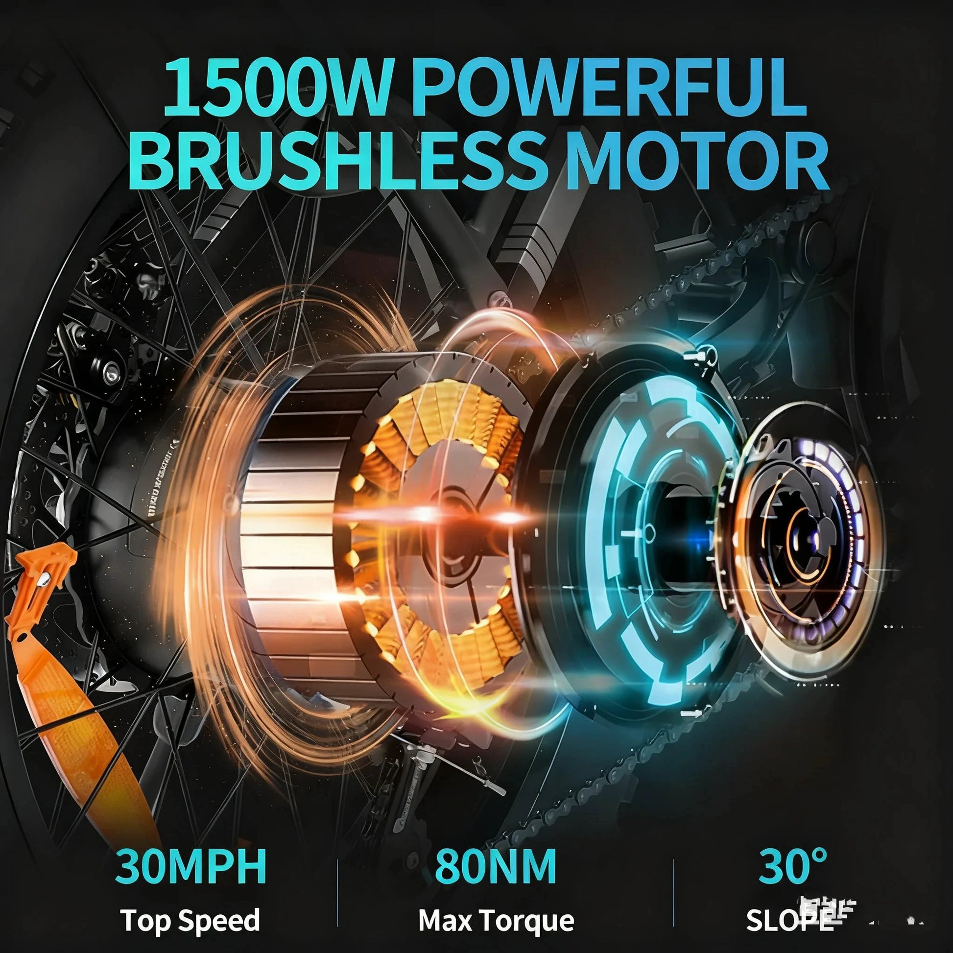 RIDSTAR Q16 Electric Mountain E Bike 1500W Peak 30MPH by superior interior and more