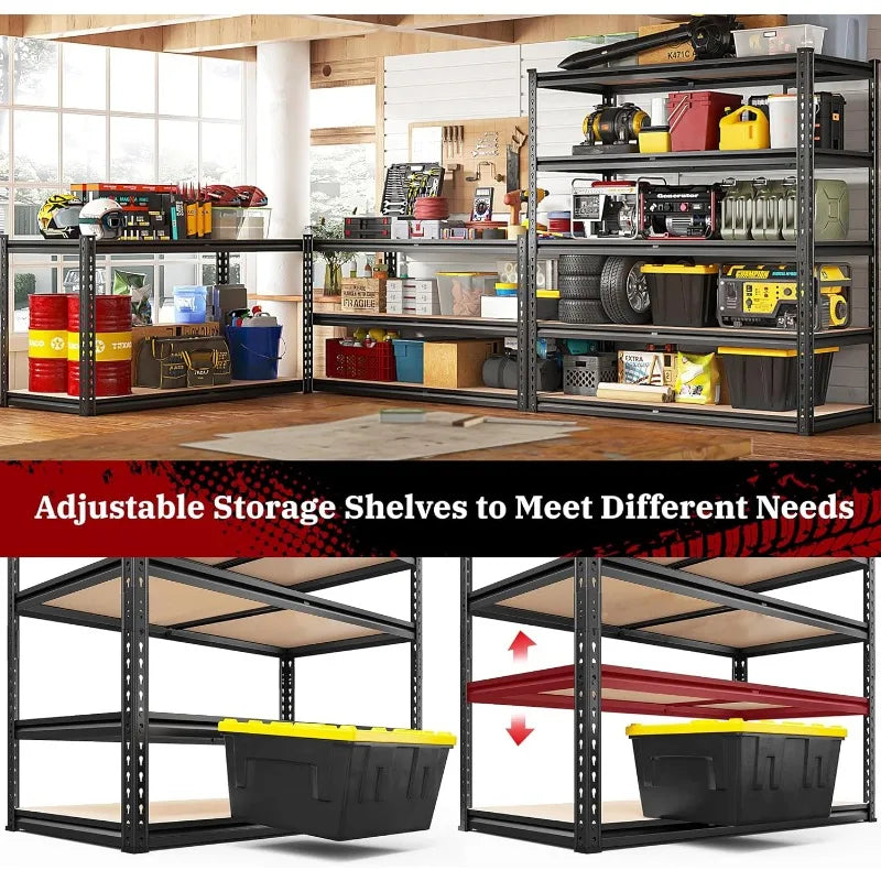 PGY Garage Shelving 5-Tier Heavy Duty Metal Storage Racks