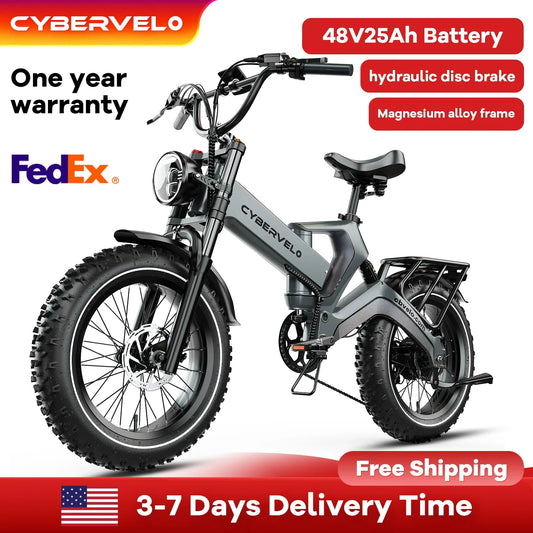 CYBERVELO EK6 Folding Electric Bike 2000W Peak 35MPH by superior interior and more