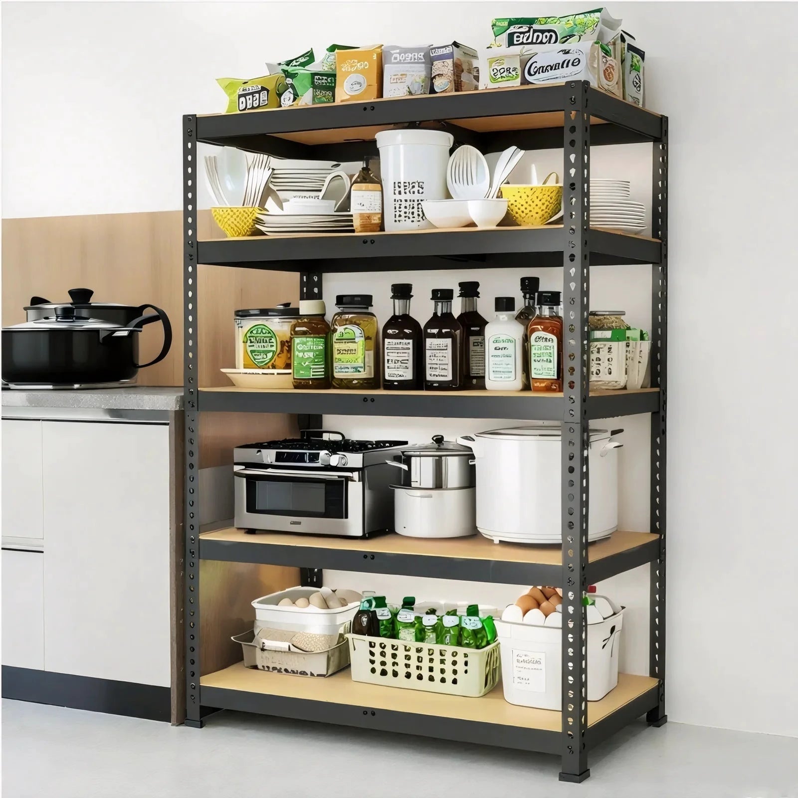 Heavy Duty Garage Shelving Unit 2000 Lb Capacity Adjustable Rack by superior interior and more