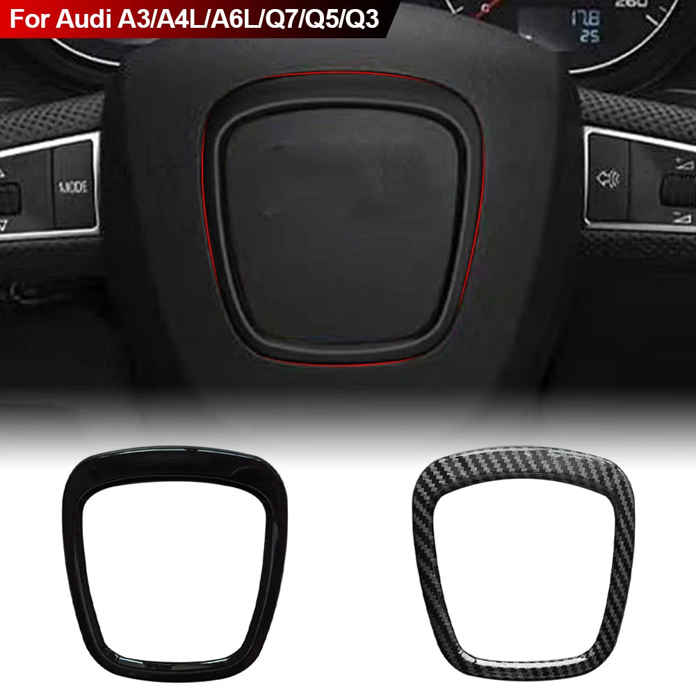 High-concerned Chemical Carbon Fiber Steering Wheel Trim Cover For Audi