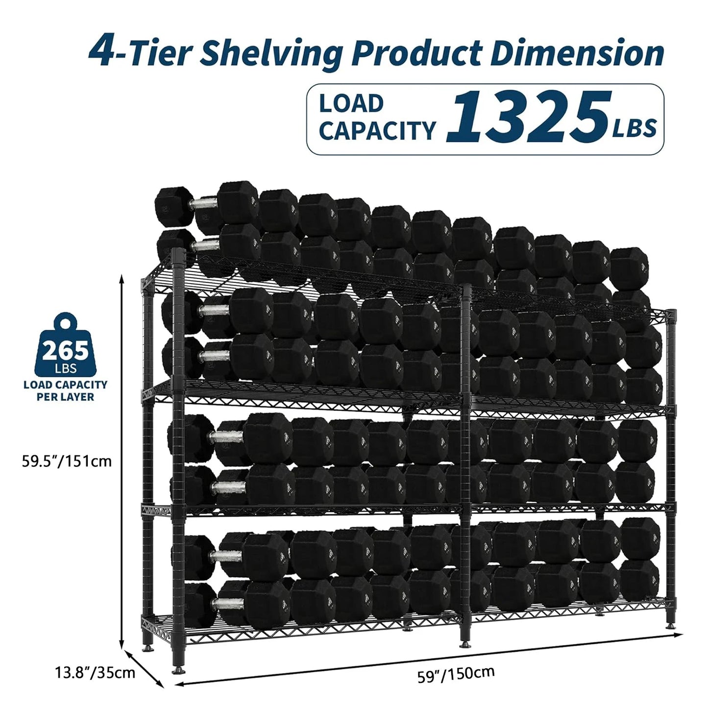 TWISTER.CK Heavy Duty 5-Tier Metal Storage Shelves For Kitchen Garage by superior interior and more