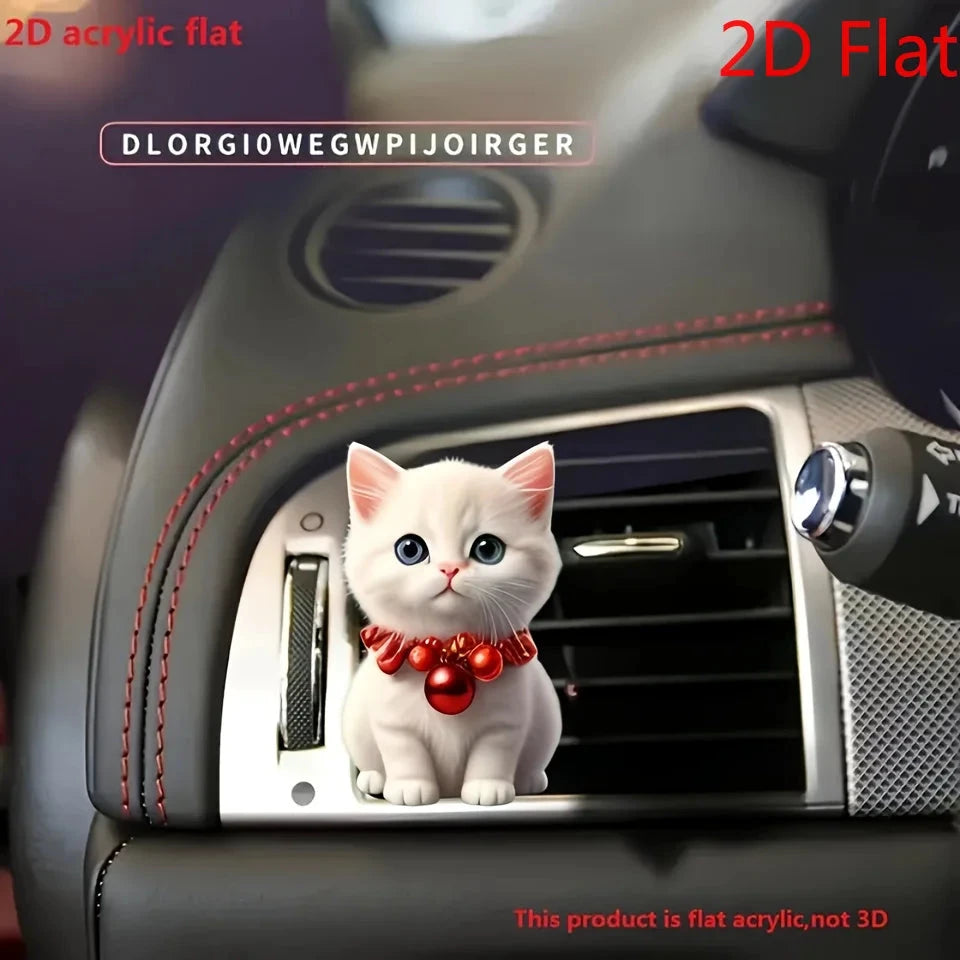 NONECN 2D Christmas Cat Car Air Fresheners With Bell Clips by superior interior and more