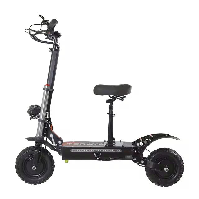 6000W High Power Foldable Electric Scooter 60V 38Ah Battery