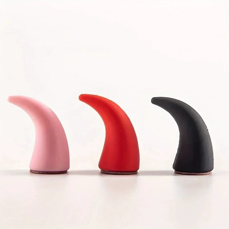 NONECN 2Pcs Car Mini Steering Wheel Devil Corner Sticker by superior interior and more