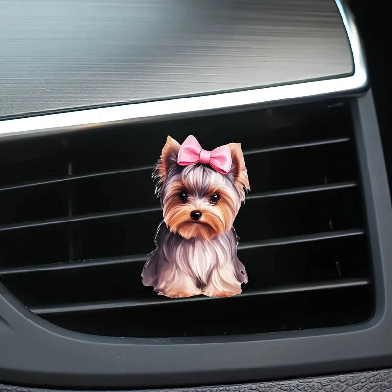 Dog Car Air Freshener With 2D Acrylic Vent Clip Dispenser by superior interior and more