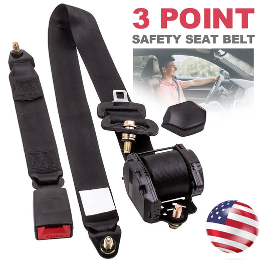 Universal 3 Point Retractable Car Seat Belt EM0027 1 Pack