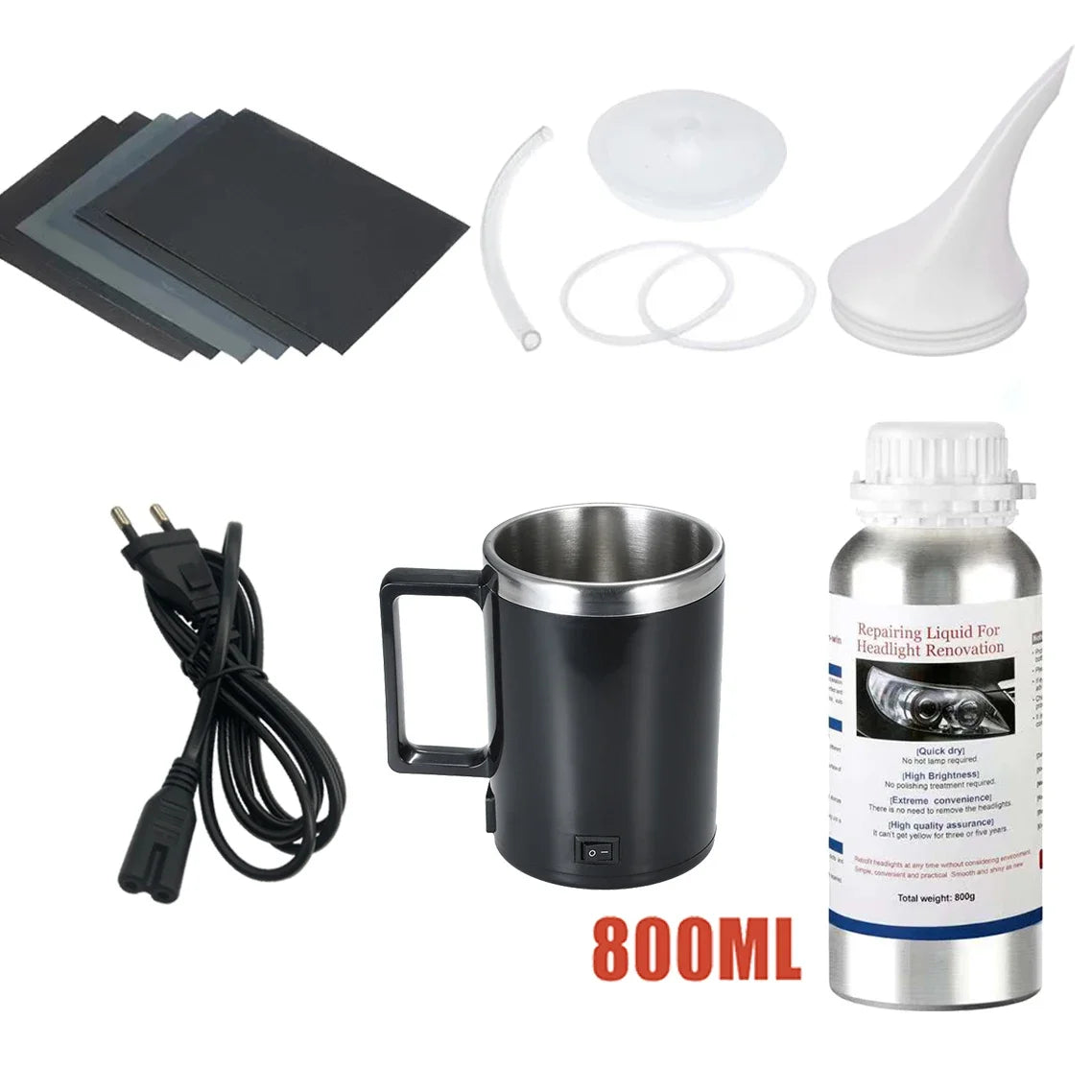 JOIGVFNHign Headlight Polishing Kit Liquid Restoration