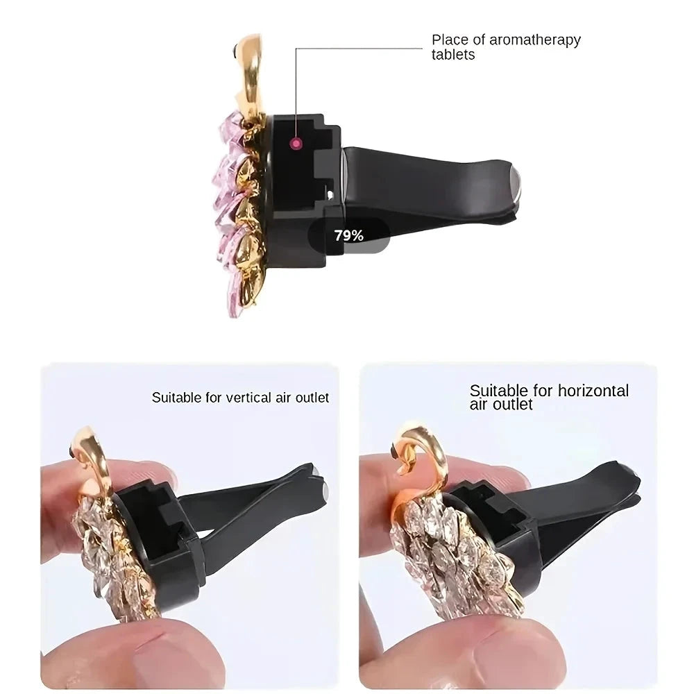 2 Pack Car Perfume Clip Flower Air Outlet Decorations by superior interior and more