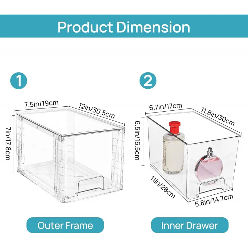 Sichuan Stackable Storage Drawers for Kitchen Cabinets and Pantry