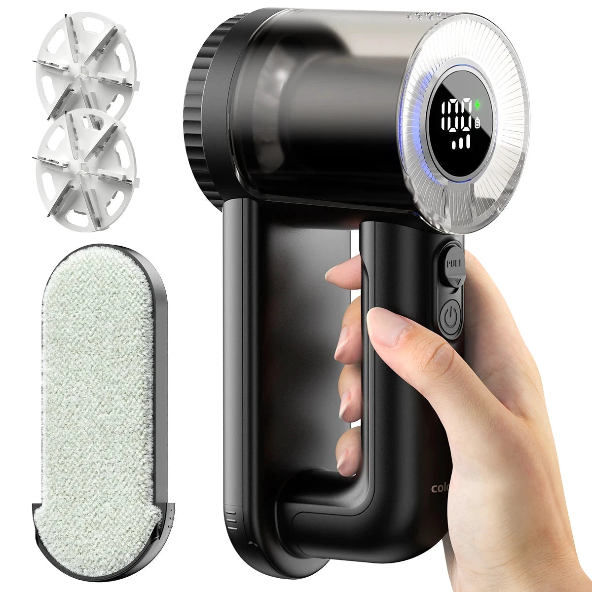 ColdSky Rechargeable Fabric Shaver Electric Lint Remover With Digital Display by superior interior and more