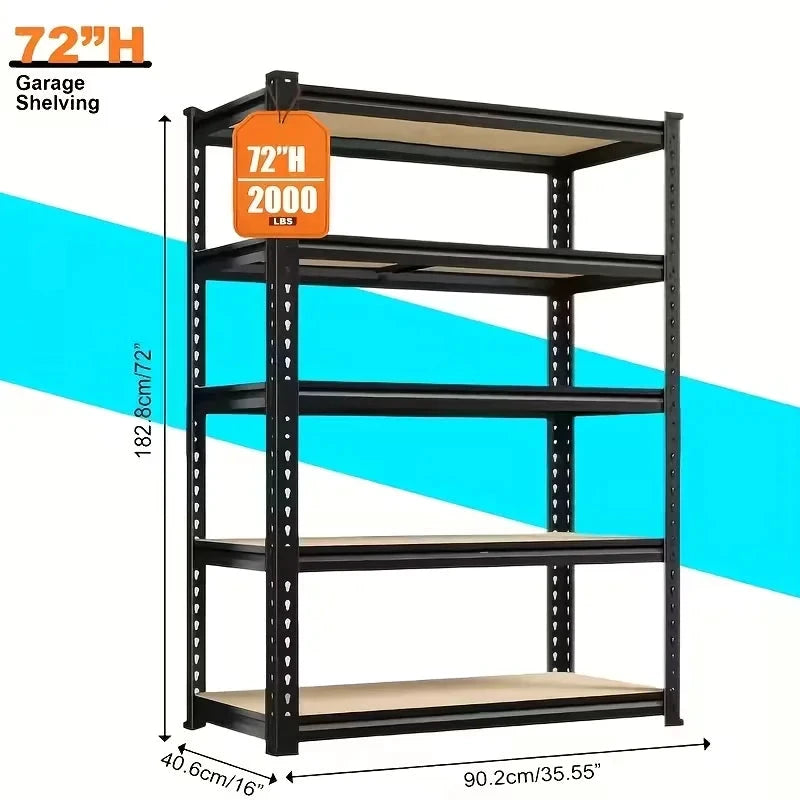 Heavy Duty 5 Tier Shelving Unit For Garages 2000 Lb by superior interior and more