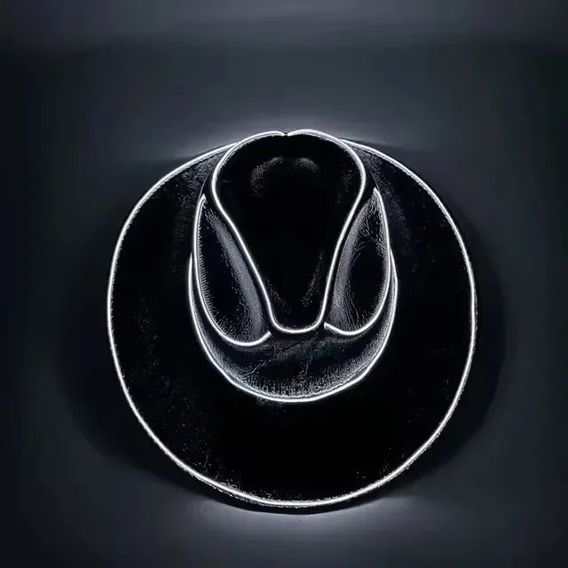 LED Light Up Cowboy Cowgirl Hat For Party Dancing Fun