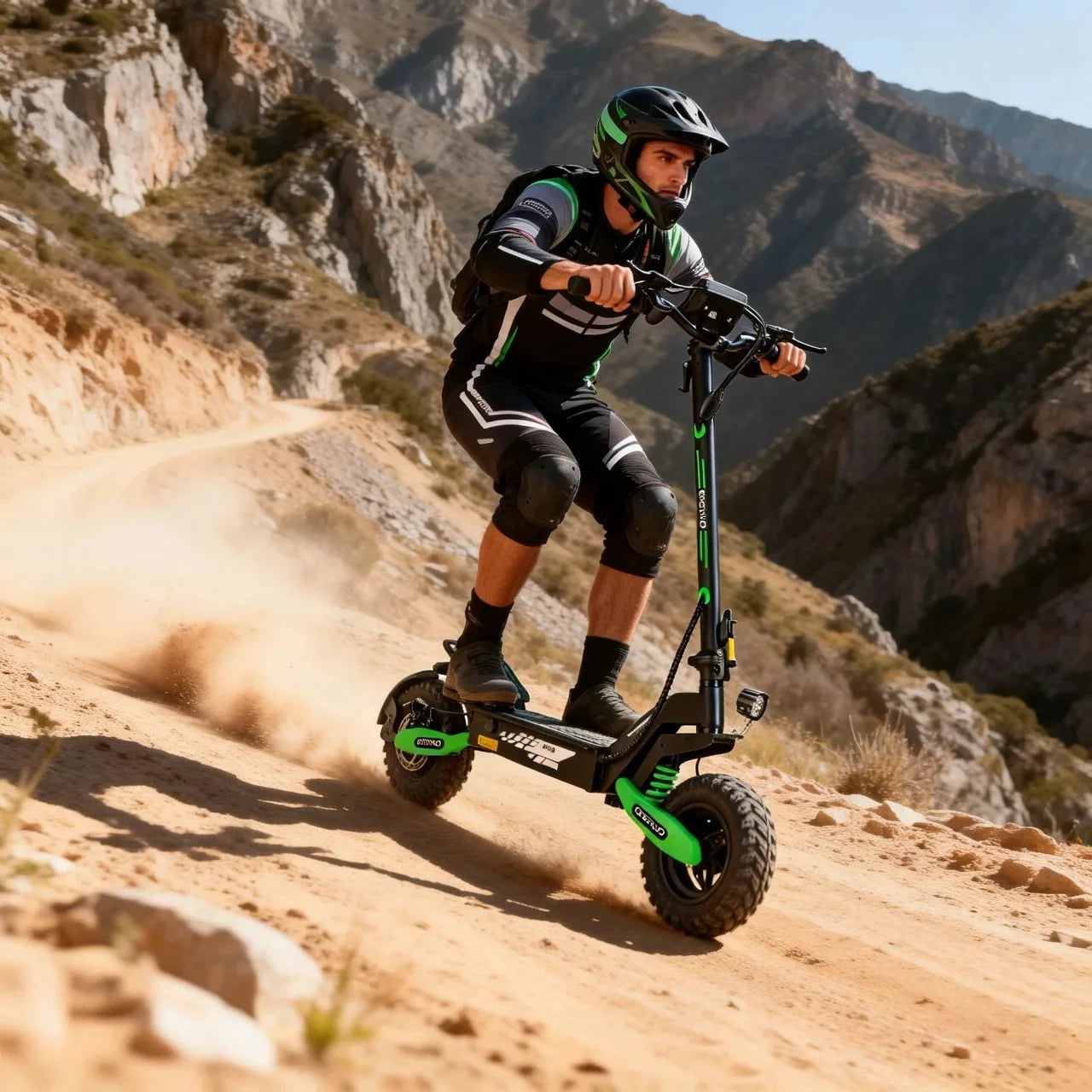 EOEOTWO GT06 Off Road Electric Scooter 1200W 30MPH Dual Suspension by superior interior and more