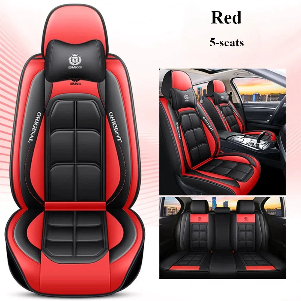 NONECN Comfort Edition Five Seat PU Leather Seat Covers by superior interior and more