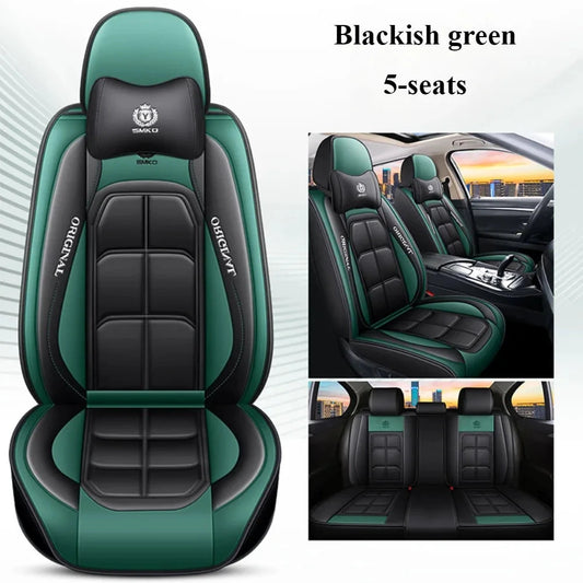 NONECN Comfort Edition Five Seat PU Leather Seat Covers by superior interior and more
