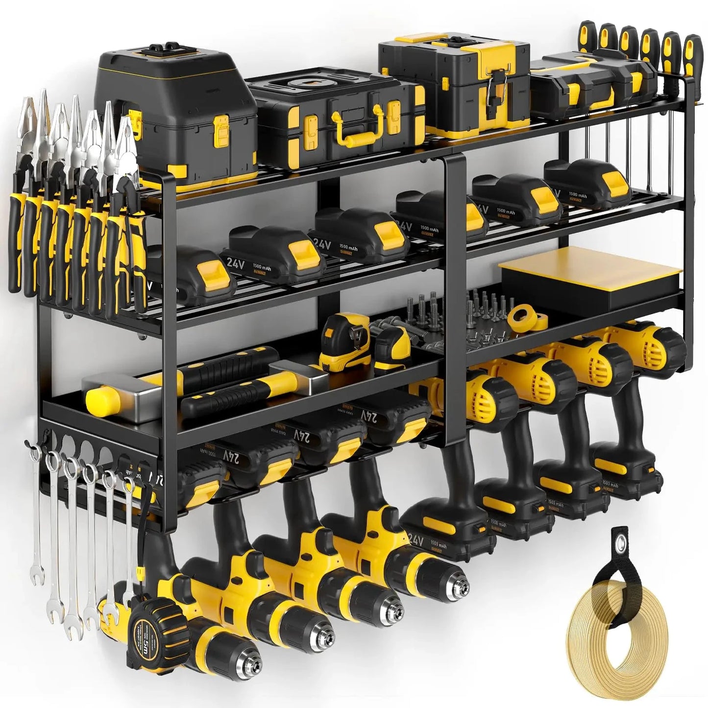 Power Tool Organizer Wall Mount Extended Heavy Duty Drill Holder by superior interior and more