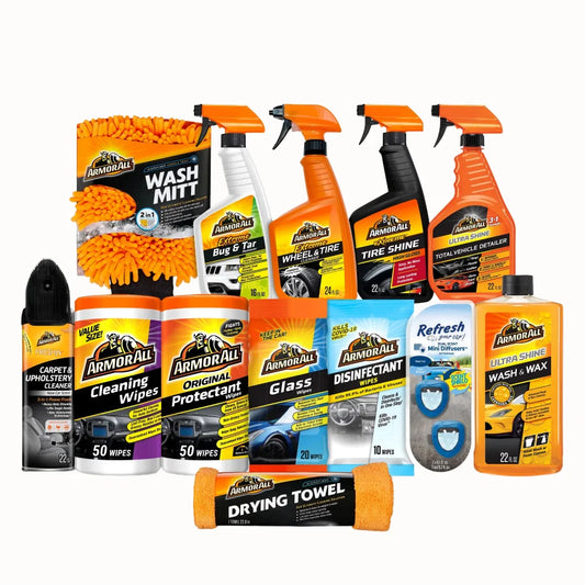 Car Care 13 Piece Wash Kit Exterior Interior Protection
